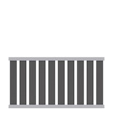 Traumgarten RAJA WPC ALU XL Vorgartenzaun-Set Anthrazit, 1800 x 950 mm Traumgarten RAJA WPC ALU XL Vorgartenzaun-Set Anthrazit, 1800 x 950 mmZubehörbild