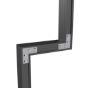 Vorschaubild StructurAL Winkelverbinder (flach) (Packung mit 10 Stück) 90° 