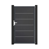 GroJa BasicLine Premium Einzeltor Rahmen Aluminium Anthrazitgrau 1000 x 1800 mm GroJa BasicLine Premium Einzeltor Rahmen Aluminium Anthrazitgrau 1000 x 1800 mmZubehörbild