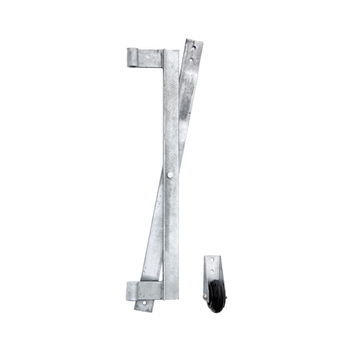 Alberts® Hebetorbeschlag,für Holztore,für unebene Geländeverläufe,feuerverzinkt,700 mm 