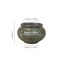 Vorschaubild Vosteen Design Blumentopf / Pflanzgefäß Terrakotta grün ø 40 cm x H 27 cm