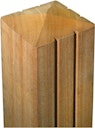 Vorschaubild T&J ADAMAS Bangkiraipfosten, 9 x 9 x 190 cm, genutet, Kopf mit Pyramidenform
