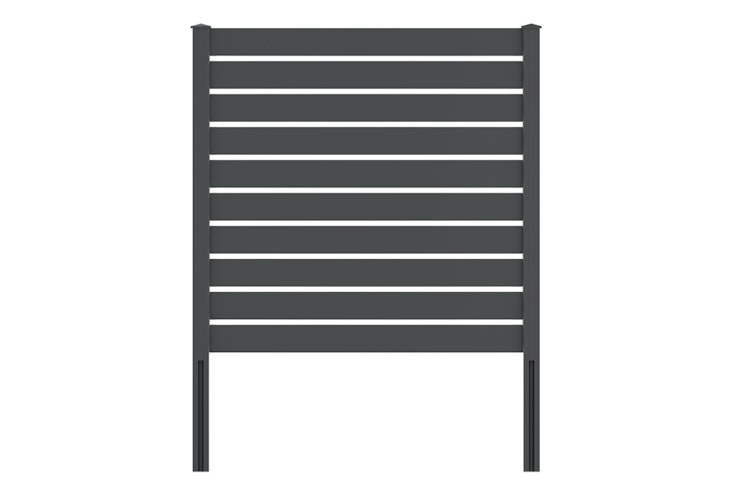 dz Alu Steckzaunelement VIDUAL Line 150 Distanz 28 mm für Pfosten 90/90 mm