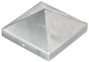 Vorschaubild Alberts® Pfostenkappe für Holzpfosten hoch Aluguss blank LxB 120x120 mm 