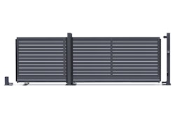 dz VIDUAL Slide Schiebetor Line 100 x 20 mm Rechteckprofil  Distanz 10 mm 
