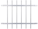 Vorschaubild Alberts® Fenstergitter Friedberg f.Außenwand feuerverzinkt zum Aufschr. BxH 940x740 mm 