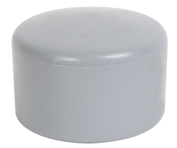 Alberts® Pfostenkappe für  runde Metallpfosten, Kunststoff, grau, ⌀76 mm 654467