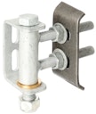 Vorschaubild Alberts® Torband f.180°Öffnung,Ebenen verstellb.,feuervz.,z.Anschw.,M16,Belast.max.300kg 