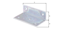 Vorschaubild Alberts® Breitwinkel, sendzimirverzinkt, TxHxB 40x25x75 mm 332501