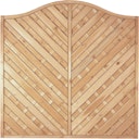 Vorschaubild T&J MAXI DIAGONAL KRONE Lamellenzaun 180 x 180/160 cm