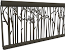 Vorschaubild T&J ECOSTECK-Gitterfüllung Bambus ANTHRAZIT, 20 x 280 x 1800 mm Aluminium