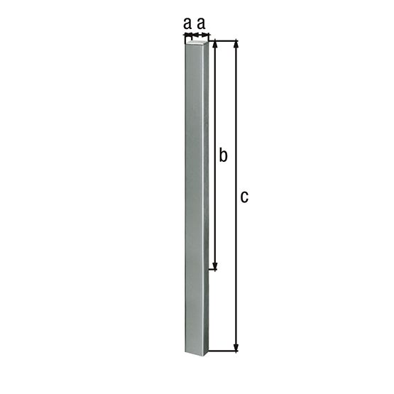 Alberts® Absperrpf. Standard SK fvz.,weiß,2 rote Ringe, z.Einb.,Pf. 70x70 mm 783068