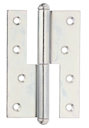 Vorschaubild Alberts® Aushebescharnier, sendzimirverzinkt, links, LxB 120x88 mm 341244