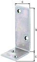 Vorschaubild Alberts® Balkenwinkel, galvanisch verzinkt dickschichtpassiviert, TxHxB 50x100x40 mm 333300
