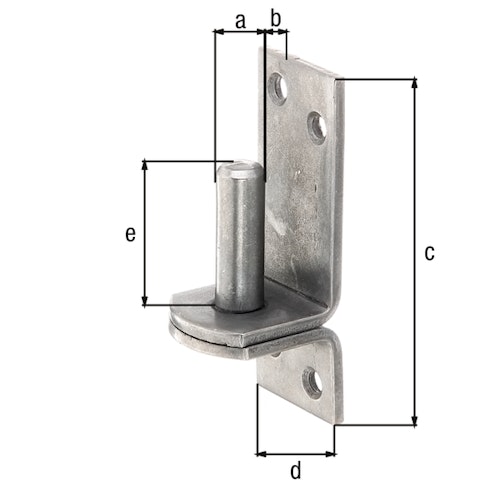 Alberts® Kloben ⌀13 mm auf Platte 100x35 mm Edelstahl