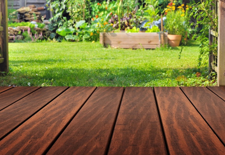 aMbooo Terrassendielen Bambus INFINITY Bernstein, 2200 x 140 x 20mm