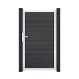 GroJa BasicLine Schmal Einzeltor Rahmen Aluminium EV1 1000 x 1800 mm GroJa BasicLine Schmal Einzeltor Rahmen Aluminium EV1 1000 x 1800 mmZubehörbild