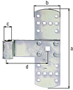 Vorschaubild Alberts® Kreuzband 160x50 mm Rolle ⌀13 mm