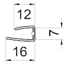 Vorschaubild T&J Polycarbonat U-Profil für Stegplatten 6 mm