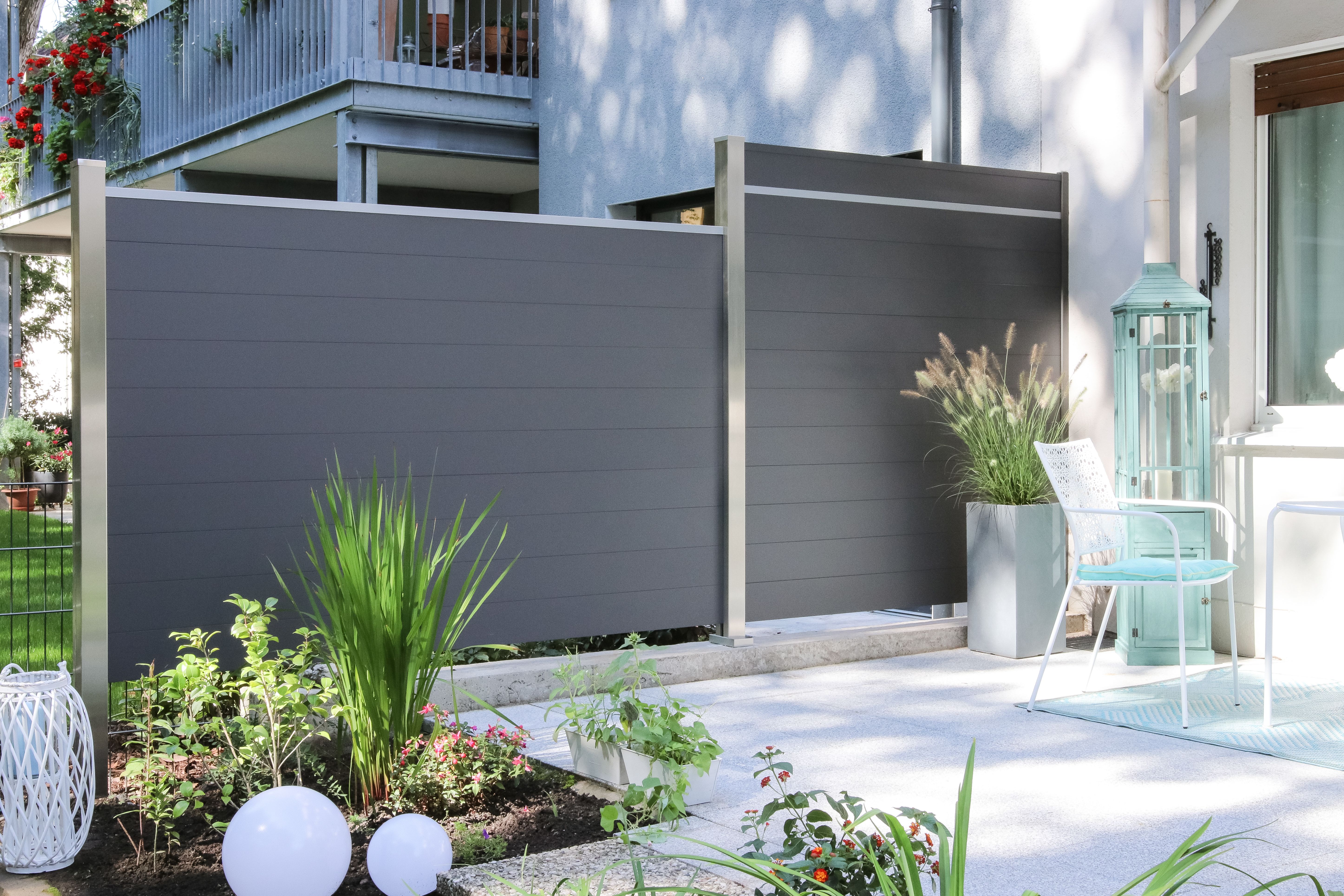 TraumGarten SYSTEM ALU Plus 238 Zaun-Set