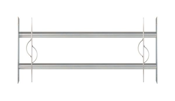 Alberts® Fenstergitter Secorino Style,ausziehbar,galv.blau verzinkt,HxB-B 300x700-1050mm 