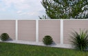 Vorschaubild GroJa Viento Designzaun  Sondermaß Element mit Rahmen Silber