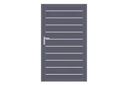 dz VIDUAL Swing Einzeltor Line 150 x 20 mm Rechteckprofil  Distanz 10 mm 