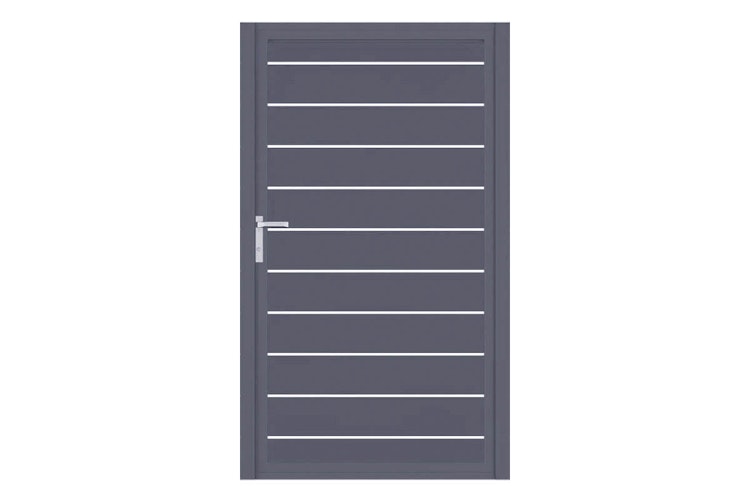 dz VIDUAL Swing Einzeltor Line 150 x 20 mm Rechteckprofil  Distanz 10 mm 