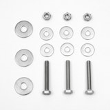 BambusBASIS Montageset GABIONE für Montageschiene - 3 Schrauben, 6 Unterlegscheiben, 3 Muttern, V2A BambusBASIS Montageset GABIONE für Montageschiene - 3 Schrauben, 6 Unterlegscheiben, 3 Muttern, V2AZubehörbild
