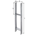 Vorschaubild Alberts® H-Pfostenträger 300x60x6mm Gesamtlänge 800mm für verschiedene Pfostenstärken