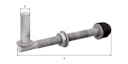 Vorschaubild Alberts® Kloben z.Durchschrauben,ein Paar,feuerverz.,Dornst.⌀13mm,Länge 140mm,Gew.M12 