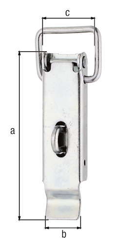 Alberts® Kistenverschluss, mit Schlossöse, ohne Haken, galvanisch verzinkt, dickschichtpassiviert, HxB 93x24 mm 347826