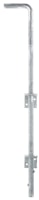 Alberts® Bodenschieber feuerverzinkt Gesamthöhe 600 mm Abstand Bolzen - Tor 40 mm 