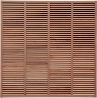 T&J CLAUSA-Rankgitter Keruing, 180 x 180 cm, Rahmen 40/40 mm, Leisten 12/54 mm, blickdicht
