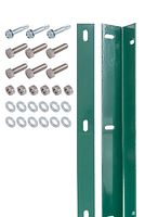 Alberts® Befestigungsleiste f.Doppelstab-Gittermatten,grün,Länge:1800 mm,m.Schrauben 623197