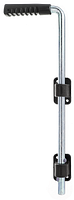 Alberts® Bodenschieber,verzinkt,Griff schwarz,Gesamthöhe 400 mm,Abstand Bolzen-Tor 40 mm 207021