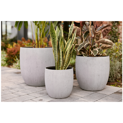 Klocke Design Blumentopf Betonoptik ⌀ 40 cm x H 32 cm