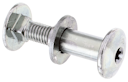 Vorschaubild Alberts® Flachrundschraube, Multi-Fix, mit Mutter, galvanisch verzinkt dickschichtpassiviert, M8x30,L 50mm,Box à 2 St. 338312