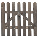 Vorschaubild T&J BLACKLINE-Serie Vorgartentor, 100 x 85 cm, anthrazit lasiert, Staketen 16/90 mm, Riegel 22/70 mm