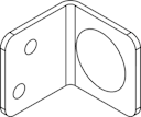 Vorschaubild OSMO Elementhalter für Metallpfosten