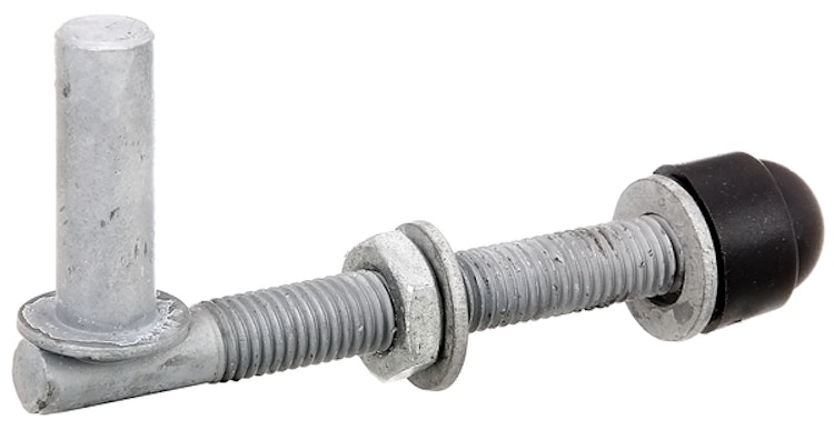 Alberts® Kloben z.Durchschrauben,ein Paar,feuerverz.,Dornst.⌀13mm,Länge 120mm,Gew.M12 