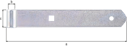 Vorschaubild Ladenband gerade galvanisch verzinkt dickschichtpassiviert Ø10x200x30 mm