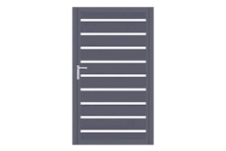 dz VIDUAL Swing Einzeltor Line 150 x 20 mm Rechteckprofil  Distanz 28 mm 