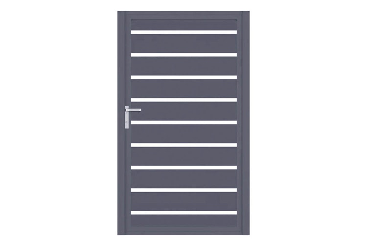 dz VIDUAL Swing Einzeltor Line 150 x 20 mm Rechteckprofil  Distanz 28 mm 