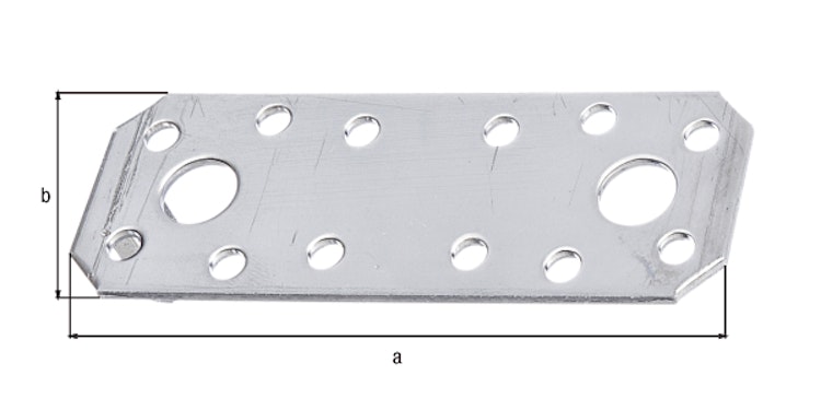 Flachverbinder rostfrei 96x35x2,0 mm
