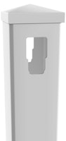 T&J ELDORADO-Line Pfosten Mitte, 12,7 x 12,7 x 190 cm, PVC weiß, kartonverpackt