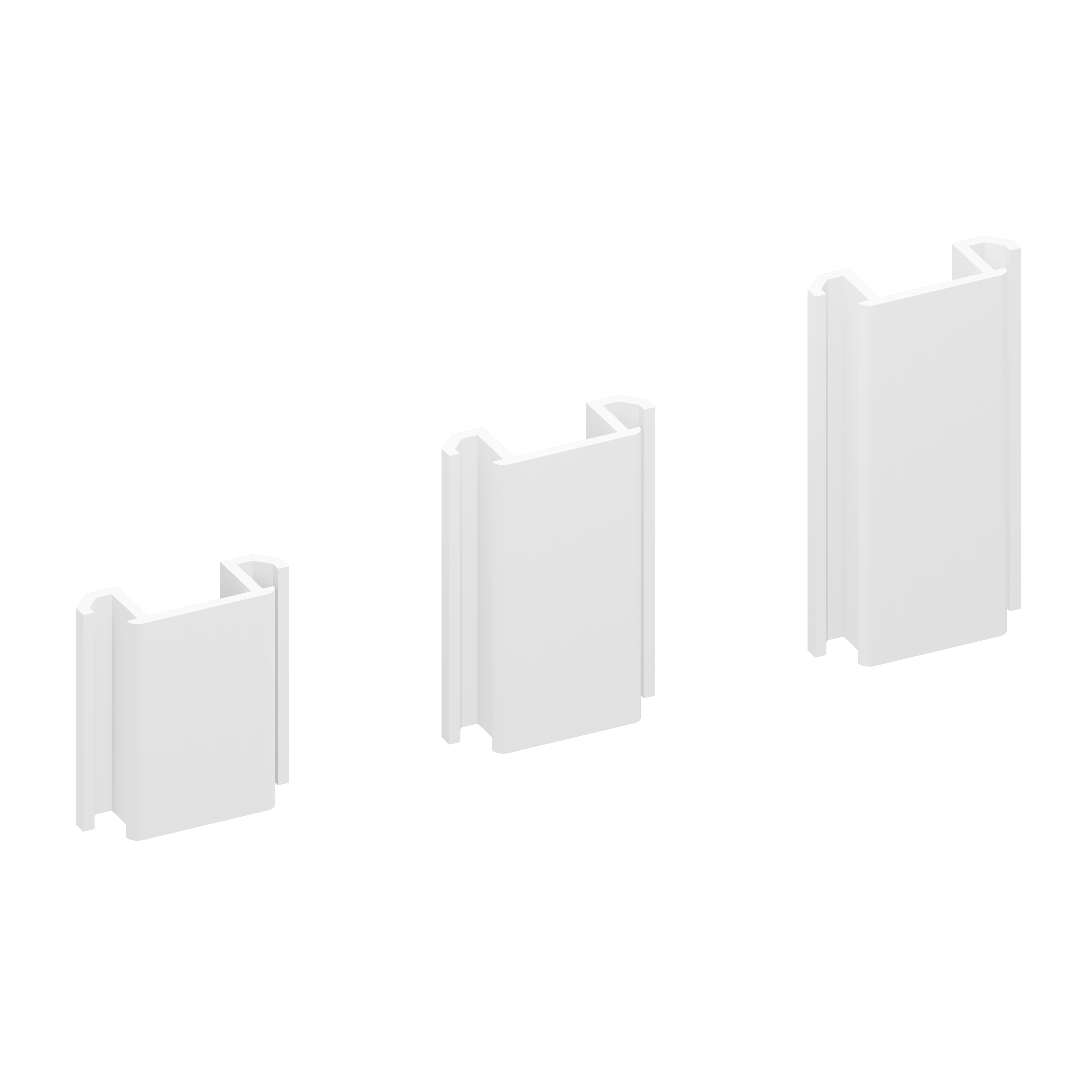 TraumGarten Ersatzteil: Distanz-Set Klemmpfosten weiß