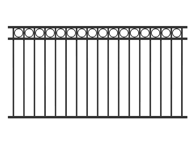 Alberts® Zaun Grundset Circle zum Einbetonieren