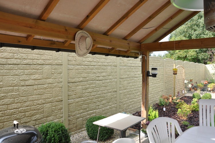 ORIGI WALLS™ Beton Sichtschutz RÖMISCHER VERBUND 395 x 2000 mm 