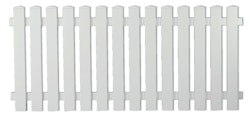 T&J LIGHTLINE Kunststoff Vorgartenzaun